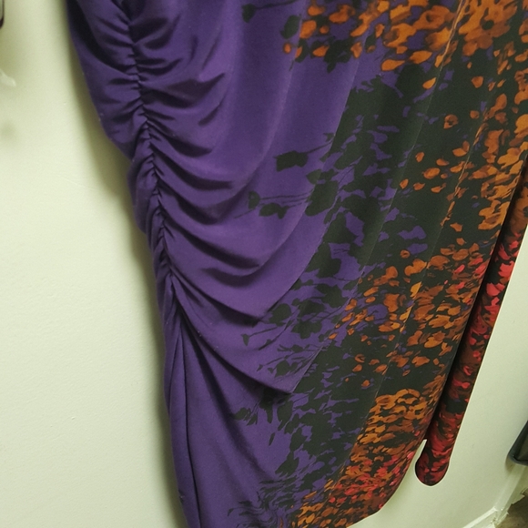 Jones New York Purple Short Sleeve Dress - Picture 3 of 5